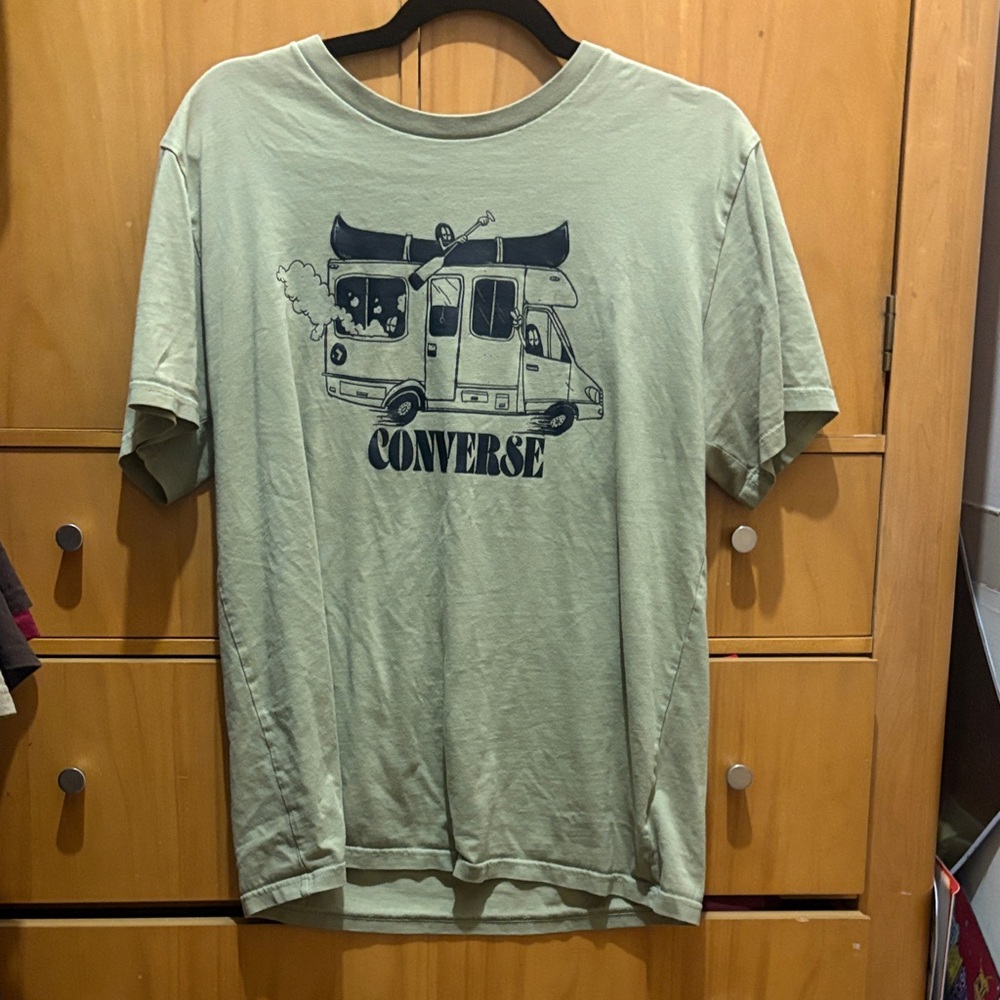 Converse Adventure Graphic Tee in Light Green